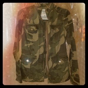Abercrombie Fitted Camo Utility Jacket